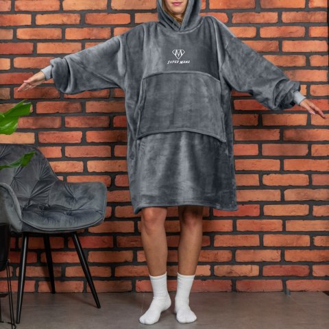 BLUZAIR SUPER MAMA - BLUZA KOĆ - SZARY - PREZENT DLA MAMY - DZIEŃ MAMY BLUZAIR SUPER MAMA - BLUZA KOĆ - SZARY - PREZENT DLA MAMY - DZIEŃ MAMY