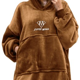 BLUZAIR SUPER MAMA - BLUZA KOĆ - TOFFEE - PREZENT DLA MAMY - DZIEŃ MAMY