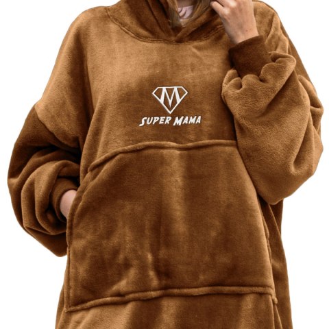BLUZAIR SUPER MAMA - BLUZA KOĆ - TOFFEE - PREZENT DLA MAMY - DZIEŃ MAMY BLUZAIR SUPER MAMA - BLUZA KOĆ - TOFFEE - PREZENT DLA MAMY - DZIEŃ MAMY