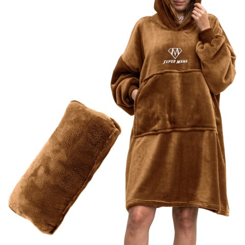 BLUZAIR SUPER MAMA - BLUZA KOĆ - TOFFEE - PREZENT DLA MAMY - DZIEŃ MAMY BLUZAIR SUPER MAMA - BLUZA KOĆ - TOFFEE - PREZENT DLA MAMY - DZIEŃ MAMY