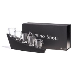 DOMINO SHOTS DELUXE KIELISZKI ZESTAW PODSTAWKA LED