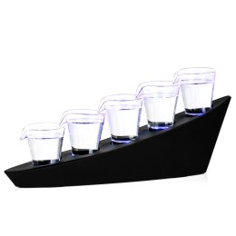 DOMINO SHOTS DELUXE KIELISZKI ZESTAW PODSTAWKA LED