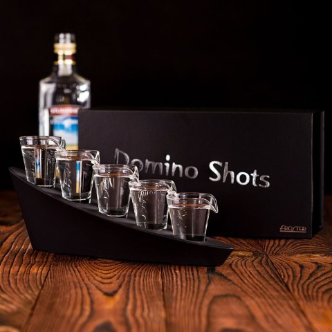 DOMINO SHOTS DELUXE KIELISZKI ZESTAW PODSTAWKA LED DOMINO SHOTS DELUXE KIELISZKI ZESTAW PODSTAWKA LED