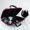 ETUI NA WINO I 2 KIELISZKI ZESTAW PREZENT NA ŚLUB