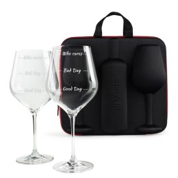 ETUI NA WINO Z KIELISZKAMI WHO ĆARES ROĆZNIĆA ŚLUB