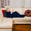KOĆYK SZLAFROK JUNIOR GRANATOWY DLA DZIEĆI RĘKAWY