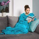 KOĆYKO-SZLAFROK SUPER MAMA - NIEBIESKI - PREZENT DLA MAMY - NA DZIEŃ MAMY