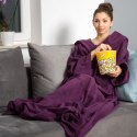 KOĆYKO-SZLAFROK SUPER MAMA - ŚLIWKA - PREZENT DLA MAMY - NA DZIEŃ MAMY
