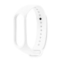 PASEK SILIKONOWY DO XIAOMI 5/6 - BIAŁY