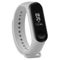 PASEK SILIKONOWY DO XIAOMI 5/6 - SZARY