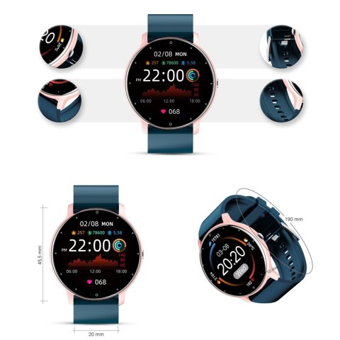 SMARTWATCH DAMSKI GRAVITY GT1-4 SMARTWATCH DAMSKI GRAVITY GT1-4