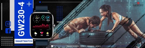 SMARTWATCH GIEWONT DYNAMIC SMARTCALL GW230-4 - SILVER/DEEP OCEAN SMARTWATCH GIEWONT DYNAMIC SMARTCALL GW230-4 - SILVER/DEEP OCEAN