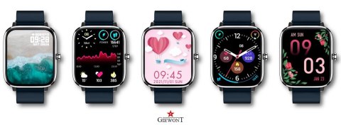 SMARTWATCH GIEWONT DYNAMIC SMARTCALL GW230-4 - SILVER/DEEP OCEAN SMARTWATCH GIEWONT DYNAMIC SMARTCALL GW230-4 - SILVER/DEEP OCEAN