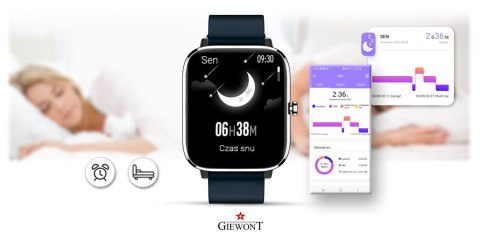 SMARTWATCH GIEWONT DYNAMIC SMARTCALL GW230-4 - SILVER/DEEP OCEAN SMARTWATCH GIEWONT DYNAMIC SMARTCALL GW230-4 - SILVER/DEEP OCEAN