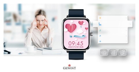 SMARTWATCH GIEWONT DYNAMIC SMARTCALL GW230-4 - SILVER/DEEP OCEAN SMARTWATCH GIEWONT DYNAMIC SMARTCALL GW230-4 - SILVER/DEEP OCEAN