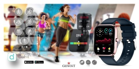 SMARTWATCH GIEWONT DYNAMIC SMARTCALL GW230-5 - ROSEGOLD/DEEP OCEAN SMARTWATCH GIEWONT DYNAMIC SMARTCALL GW230-5 - ROSEGOLD/DEEP OCEAN