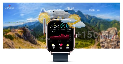 SMARTWATCH GIEWONT DYNAMIC SMARTCALL GW230-5 - ROSEGOLD/DEEP OCEAN SMARTWATCH GIEWONT DYNAMIC SMARTCALL GW230-5 - ROSEGOLD/DEEP OCEAN