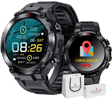 SMARTWATCH GIEWONT PIONIER GPS GW460-1 - CARBON