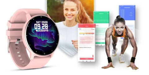 SMARTWATCH GIEWONT SPORT AROUND GW120-1 - POWDER PINK SMARTWATCH GIEWONT SPORT AROUND GW120-1 - POWDER PINK