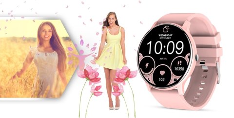 SMARTWATCH GIEWONT SPORT AROUND GW120-1 - POWDER PINK SMARTWATCH GIEWONT SPORT AROUND GW120-1 - POWDER PINK