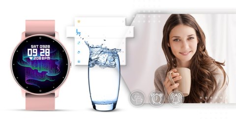 SMARTWATCH GIEWONT SPORT AROUND GW120-1 - POWDER PINK SMARTWATCH GIEWONT SPORT AROUND GW120-1 - POWDER PINK