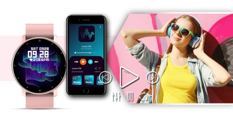 SMARTWATCH GIEWONT SPORT AROUND GW120-1 - POWDER PINK SMARTWATCH GIEWONT SPORT AROUND GW120-1 - POWDER PINK