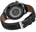 SMARTWATCH RUBICON RNCE88-1 CZARNY- CZARNY PASEK SILIKONOWY + CZARNY PASEK SKÓRZANY