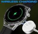 SMARTWATCH RUBICON RNCE88-1 CZARNY- CZARNY PASEK SILIKONOWY + CZARNY PASEK SKÓRZANY