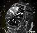 SMARTWATCH RUBICON RNCE88-1 CZARNY- CZARNY PASEK SILIKONOWY + CZARNY PASEK SKÓRZANY