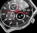 SMARTWATCH RUBICON RNCE88-2 CZARNY- CZARNY PASEK SILIKONOWY + CZARNA BRANSOLETA