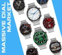 SMARTWATCH RUBICON RNCE99-2 CZARNO-CZARNY + CZARNY PASEK SILIKONOWY