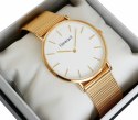 ZEGAREK DAMSKI GIEWONT HARMONY GW1970-1 PURE WHITE/GOLD EFFECT