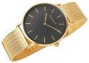 ZEGAREK DAMSKI GIEWONT HARMONY GW1970-2 BLACK/GOLD EFFECT