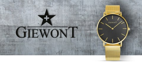 ZEGAREK DAMSKI GIEWONT HARMONY GW1970-2 BLACK/GOLD EFFECT ZEGAREK DAMSKI GIEWONT HARMONY GW1970-2 BLACK/GOLD EFFECT