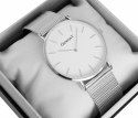 ZEGAREK DAMSKI GIEWONT HARMONY GW1970-3 PURE WHITE/SILVER EFFECT