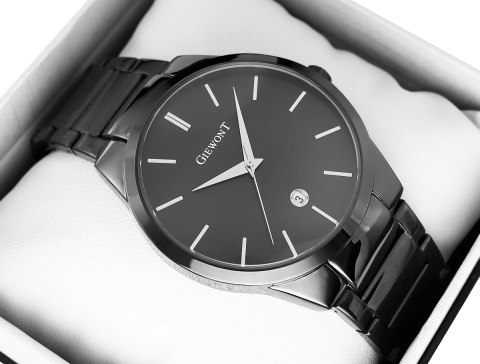 ZEGAREK MĘSKI GIEWONT TIMELESS GW4290-1 BLACK ZEGAREK MĘSKI GIEWONT TIMELESS GW4290-1 BLACK