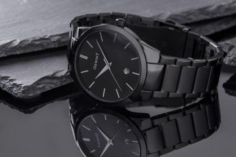 ZEGAREK MĘSKI GIEWONT TIMELESS GW4290-1 BLACK ZEGAREK MĘSKI GIEWONT TIMELESS GW4290-1 BLACK