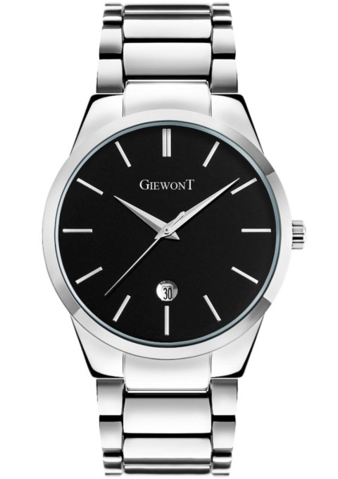ZEGAREK MĘSKI GIEWONT TIMELESS GW4290-2 SILVER/BLACK ZEGAREK MĘSKI GIEWONT TIMELESS GW4290-2 SILVER/BLACK