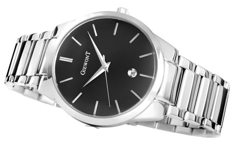 ZEGAREK MĘSKI GIEWONT TIMELESS GW4290-2 SILVER/BLACK ZEGAREK MĘSKI GIEWONT TIMELESS GW4290-2 SILVER/BLACK