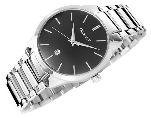 ZEGAREK MĘSKI GIEWONT TIMELESS GW4290-2 SILVER/BLACK ZEGAREK MĘSKI GIEWONT TIMELESS GW4290-2 SILVER/BLACK