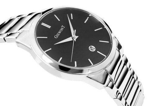 ZEGAREK MĘSKI GIEWONT TIMELESS GW4290-2 SILVER/BLACK ZEGAREK MĘSKI GIEWONT TIMELESS GW4290-2 SILVER/BLACK