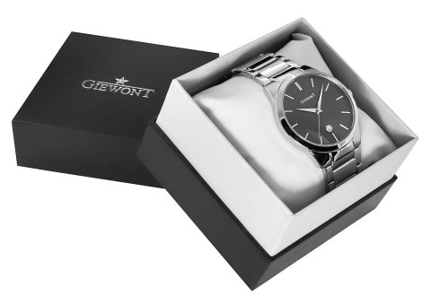 ZEGAREK MĘSKI GIEWONT TIMELESS GW4290-2 SILVER/BLACK ZEGAREK MĘSKI GIEWONT TIMELESS GW4290-2 SILVER/BLACK