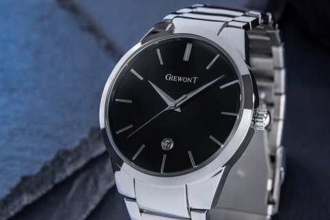 ZEGAREK MĘSKI GIEWONT TIMELESS GW4290-2 SILVER/BLACK ZEGAREK MĘSKI GIEWONT TIMELESS GW4290-2 SILVER/BLACK