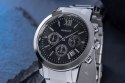 ZEGAREK MĘSKI GIEWONT APEX CHRONO GW6480-1 CHRONOGRAF SILVER/BLACK