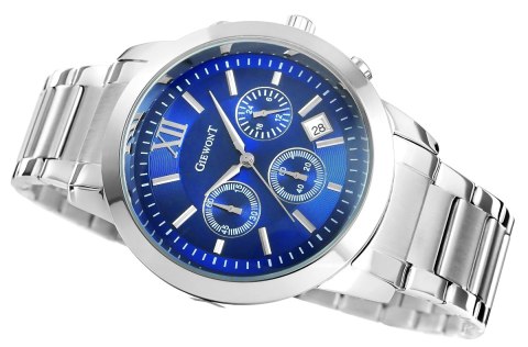 ZEGAREK MĘSKI GIEWONT APEX CHRONO GW6480-2 CHRONOGRAF SILVER/BLUE ZEGAREK MĘSKI GIEWONT APEX CHRONO GW6480-2 CHRONOGRAF SILVER/BLUE