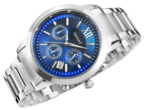 ZEGAREK MĘSKI GIEWONT APEX CHRONO GW6480-2 CHRONOGRAF SILVER/BLUE ZEGAREK MĘSKI GIEWONT APEX CHRONO GW6480-2 CHRONOGRAF SILVER/BLUE