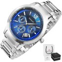 ZEGAREK MĘSKI GIEWONT APEX CHRONO GW6480-2 CHRONOGRAF SILVER/BLUE