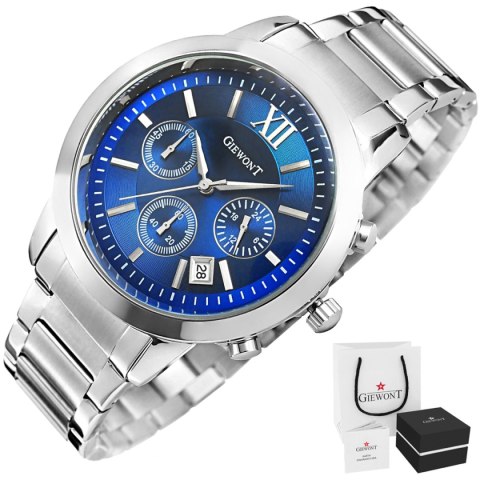 ZEGAREK MĘSKI GIEWONT APEX CHRONO GW6480-2 CHRONOGRAF SILVER/BLUE ZEGAREK MĘSKI GIEWONT APEX CHRONO GW6480-2 CHRONOGRAF SILVER/BLUE
