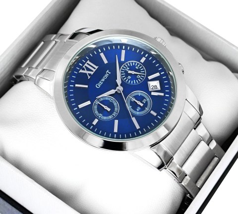 ZEGAREK MĘSKI GIEWONT APEX CHRONO GW6480-2 CHRONOGRAF SILVER/BLUE ZEGAREK MĘSKI GIEWONT APEX CHRONO GW6480-2 CHRONOGRAF SILVER/BLUE