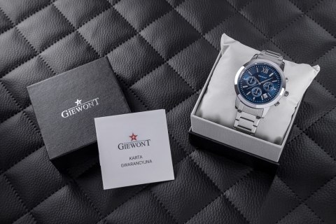 ZEGAREK MĘSKI GIEWONT APEX CHRONO GW6480-2 CHRONOGRAF SILVER/BLUE ZEGAREK MĘSKI GIEWONT APEX CHRONO GW6480-2 CHRONOGRAF SILVER/BLUE